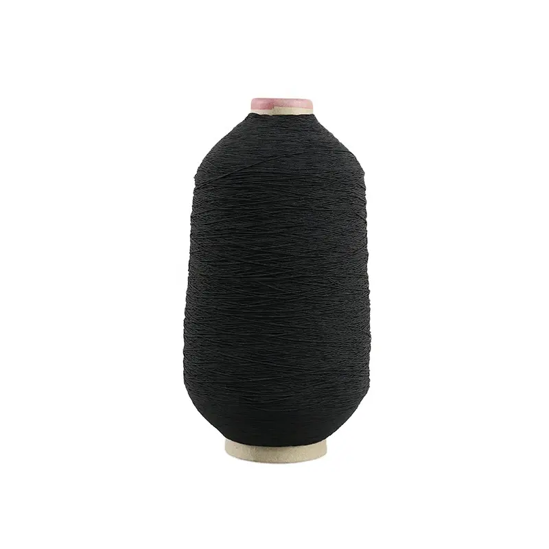 プロの生産100 # 75D/36Fラテックスゴム糸で覆われた編み物用糸