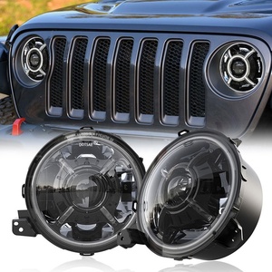 D0t phê duyệt <span class=keywords><strong>Led</strong></span> Đèn Pha cho 2018 + Jeep Wrangler JL phụ kiện Halo Lights cho Jeep JL Rubicon 2020 Jeep Đấu sĩ JT phần - Product Image 5