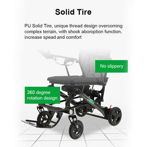 Soporte técnico en línea Ligero Transporte plegable Sillas de ruedas eléctricas Silla de ruedas Negro Ce Accesorios para sillas de ruedas JBH - Product Image 2