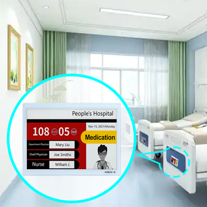 Terminal de chevet personnalisé à encre électronique pour les hôpitaux, avec alertes d'horaire et de médicaments, s'intègre au système d'information hospitalier (HIS) - Product Image 1