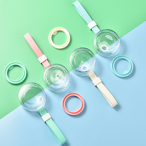 Botella de agua de cristal para uso al por mayor, botella deportiva con logotipo colorido personalizado sin mango, con bombillas de vidrio a granel - Product Image 5