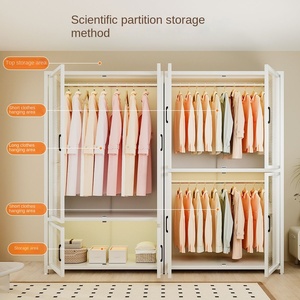 Armario Moderno y Sencillo de Bambú para Dormitorio, Habitación de Alquiler, Armario de Almacenamiento para Apartamento Pequeño, Nuevo, Ensamblado, para Niños, Hecho en China - Product Image 3