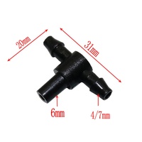 Raccords pour système d'irrigation goutte à goutte Connecteurs barbelés Joints en T pour tuyau de 1/4 pouces
