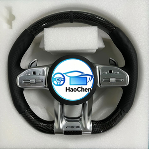 1. Ensemble complet de volant pour Mercedes-Benz W213 Classe E <span class=keywords><strong>E220d</strong></span> E350, volant en cuir perforé, automobile - Product Image 6