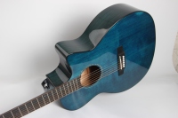 Instrument à cordes OEM personnalisé coloré très brillant 41 pouces Solid Top guitare acoustique électrique pour guitariste professionnel