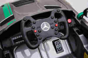 Voiture à pédales pour enfants <span class=keywords><strong>Mercedes</strong></span> Benz GT4 AMG, véhicule en plastique pour enfants avec télécommande - Product Image 6