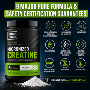 Esenciales para el Fitness, Aumenta la Fuerza y la Potencia, Favorece el Crecimiento Muscular, Acelera la Recuperación, Creatina Monohidrato Pura Micronizada al 99% en Polvo - Product Image 4