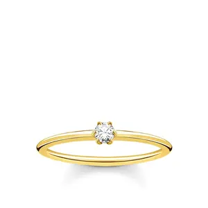 Hot selling 18k gold plated 925 sterling silver 2 carat diamond ring