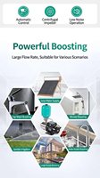 Pompa Booster Tekanan Tinggi VFD Senyap Tekanan Konstan Baja Tahan Karat 304 Sirkulator Aliran Tinggi OEM 2.4kW 12m/h untuk Hotel