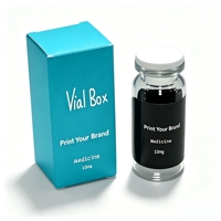 Autocollants en vinyle non toxiques personnalisables, kit de boîtes sur mesure 3ml 5ml 10ml pour produits de soins personnels à base de peptides