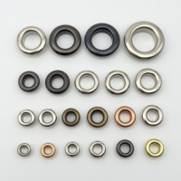 Œillets métalliques ronds 3MM 4MM 5MM 100 pièces/paquet pour DIY, scrapbooking, chaussures et vêtements, nickel 5mm