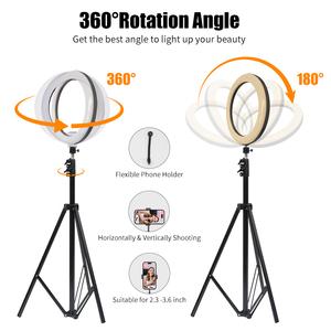 إضاءة سيلفي دائرية من جويستار مقاس 10 بوصات مع 10 مستويات سطوع وحامل ثلاثي القوائم للبث المباشر/تسجيل الفيديو/تيك توك - Product Image 5