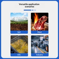 Capteur de température sans fil PT100 haute précision (0,5 °C) pour sols, huiles et applications industrielles à distance
