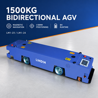 Véhicule de remorquage industriel à guidage automatique avec recharge automatique, AGV de remorquage pour la production de batteries au lithium