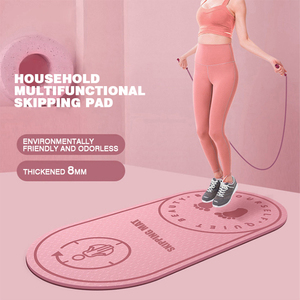 8mm y 6mm de espesor TPE Eco-Skipping Rope Estera de Yoga de absorción de sonido a prueba de agua para adultos y niños - Product Image 2