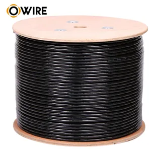 Câble d'extérieur en cuivre pur, diam 23 awg, 20 awg, haute qualité, pour l'extérieur, câble sftp pvc cat6, prix au mètre