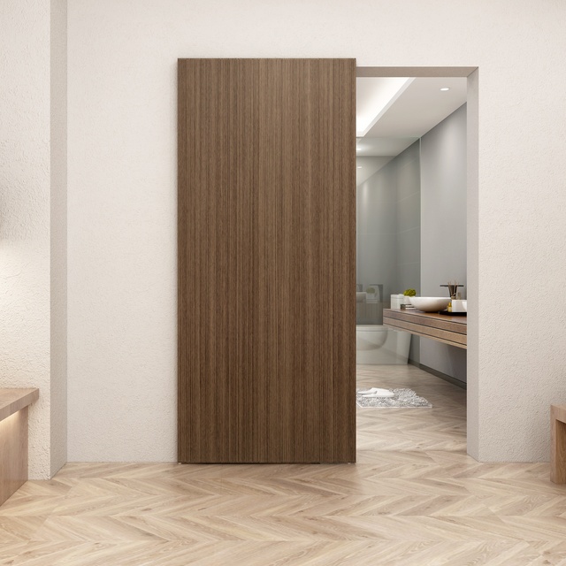 Wall Mount Concealed Sliding System for Wood Doors Magic Door Hardware, Back Hidden Sliding System,unseen Sliding Hardware