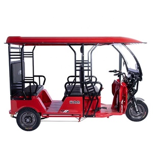 Rickshaw électrique <span class=keywords><strong>à</strong></span> <span class=keywords><strong>3</strong></span> <span class=keywords><strong>roues</strong></span> BBX 60V 1200W <span class=keywords><strong>à</strong></span> carrosserie ouverte, TUK TUK, capacité 5-6 personnes - Product Image 1