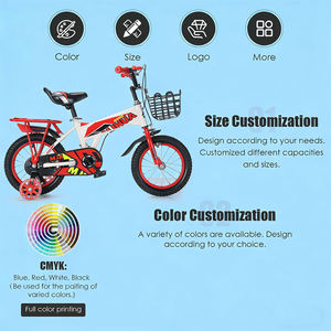 Bicicleta Infantil de Acero al Carbono de 12 Pulgadas, Personalizada de Fábrica, en Stock, <span class=keywords><strong>para</strong></span> Niños de 3 a 8 Años, con Canasta y Ruedas de Entrenamiento - Product Image 2