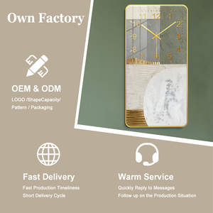 ทิวทัศน์เมืองเบอร์ลินยามพลบค่ำ - นาฬิกาแขวนผนังลายภาพวาดศิลปะพร้อมกรอบพีวีซีสำหรับตกแต่งห้องนั่งเล่น - Product Image 4