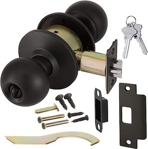 Ensemble de serrures à bouton rond pour entrée résidentielle KY587ET OEM/KAIYING, antivol, finition nickel satiné brossé, <span class=keywords><strong>installation</strong></span> facile, durable, plus sûr - Product Image 2