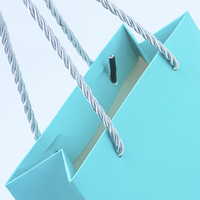 Boîte d'emballage personnalisée de qualité supérieure, bleu œuf de moineau, avec couvercle rabattable, boîte cadeau rigide magnétique avec sac de transport coordonné