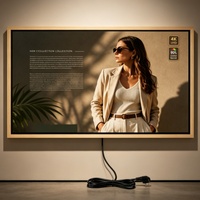 Affichage numérique LCD mural intérieur pour hôtel, restaurant, cinéma, centre d'art