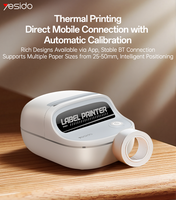 Imprimante d'étiquettes thermique intelligente Yesido BT 25-48 mm de largeur d'impression effective 1000 mAh avec reconnaissance de papier SP10
