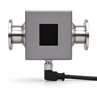 Débitmètre électromagnétique compact à flux direct IO-Link RS485 Modbus avec électrode Hastelloy C FMX280 pour liquides de refroidissement