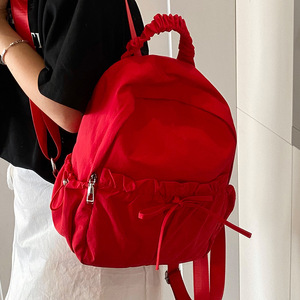 Mochila Doble de Nailon con Cierre de Cremallera Pequeña, de Color Sólido, Artística y Moderna, para Estudiantes, Marca Family <span class=keywords><strong>Gina</strong></span> Girls' - Product Image 3