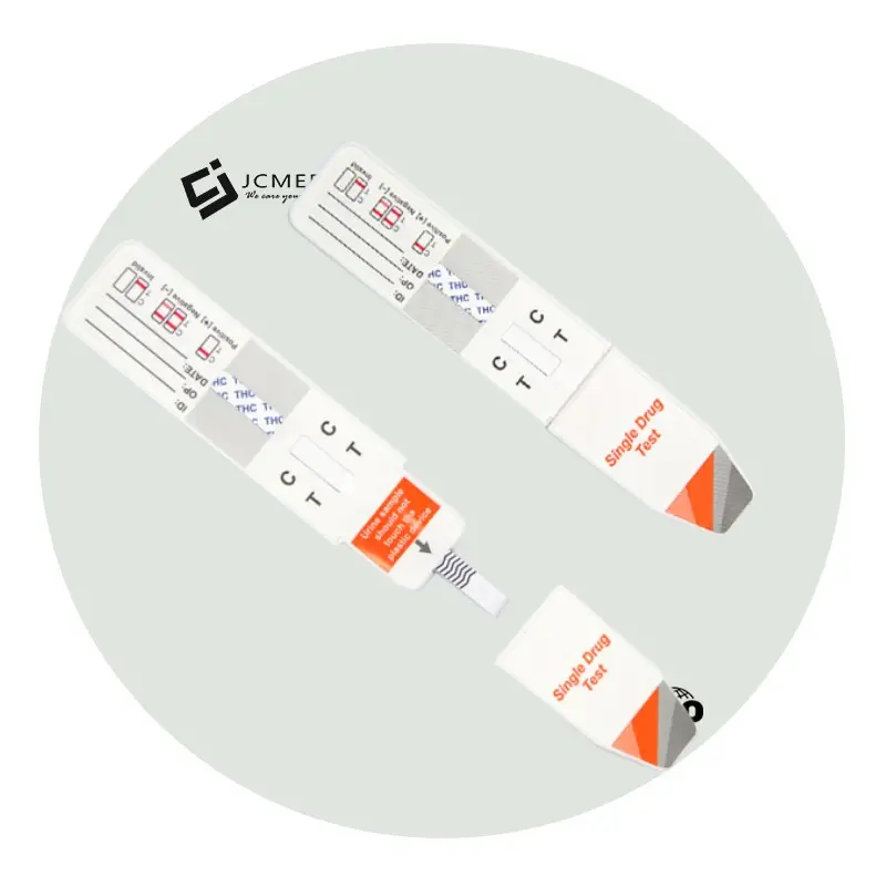 JCMED خطوة واحدة اختبار سريع الطبية thc-اختبار thc علبة (كاسيت) الاختبار السريع