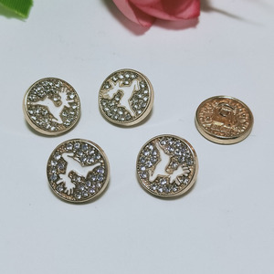 MRT YSX cristal strass or alliage de Zinc placage tige boutons 18L/20L nettoyage à sec fantaisie embellissements de mode - Product Image 1