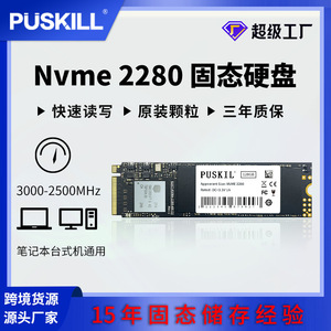 Puskill Nvme 2280 128g 256g 512g Ssd M.2 Solid State Drive Antarmuka Pci E Arsitektur Flash Tlc - Product Image 5
