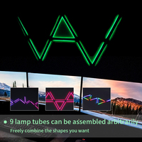Barres Lumineuses Murales LED Smart Tuya App DIY pour le Gaming, Synchronisation Musicale et Télécommande pour la Décoration Intérieure de Chambre, Lampe Murale Intelligente RGBIC