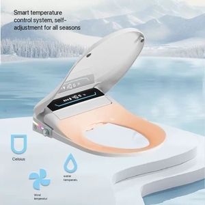 Sièges de toilette intelligents automatiques enfichables chauffage instantané électrique anneau de siège sec chaud couverture de toilette intelligente allongée en plastique domestique - Product Image 4