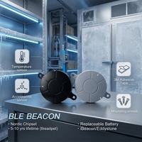 Balise iBeacon Eddystone BLE à installation par vis, avec surveillance de la température et de l'humidité, autonomie de 5 à 10 ans, pour la gestion des lots de bagages