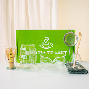 Juego de Matcha de Estilo Japonés de 7 Piezas en Caja de Regalo, Accesorios para Matcha, Taza de Matcha, Chasen, Cuchara, Soportes para Vasos, Tazón de Matcha con Boquilla, Ecológico - Product Image 2