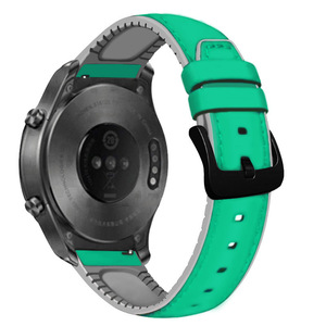 Correa de cuero de 22mm para <span class=keywords><strong>Huawei</strong></span> <span class=keywords><strong>GT</strong></span> 2 GT2 <span class=keywords><strong>Pro</strong></span>, reemplazos de correa de reloj Honor Magic 1 2/GT4 <span class=keywords><strong>3</strong></span> 2 46mm, correa de reloj para hombre - Product Image 5