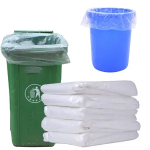 Venta al por mayor de reciclable claro pequeño basura bin liner bolsa de basura bolsa transparente de 5 galones barato bolsas de basura