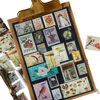 Vintage Retro Postzegel Sticker DIY Decor voor Planten Natuurlijk Postkantoor voor Dagboek Scrapbook VS UK Canada Australië Postzegels