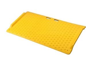 Heavy Duty Portable Yellow HDPE Wheelchair <b>Ramp</b> High-Intensity Prismatic Visibility 13kg Lightweight 500kg Load Capacity for - Product Image 1