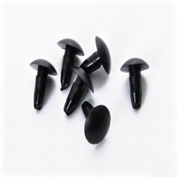 Rivets en plastique noirs en forme de champignon, attaches auto-bloquantes pour sacs à dos, bagages et accessoires textiles