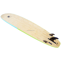 Fabrication de planche de surf Softboard EPS Core + Fiberglass + Epoxy Chine Carton Logo personnalisé unisexe 8ft couleur 50pcs laisse de pied
