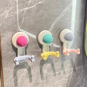 Ganchos de succión rectangulares Dopamine, removibles, para montar en la pared, con bola de color gris cian y magenta, para cocina, baño, sala de estar - Product Image 2