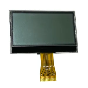COG 128x64 layar lcd seri grafis COG 12864 LCD semi-transparan tampilan positif