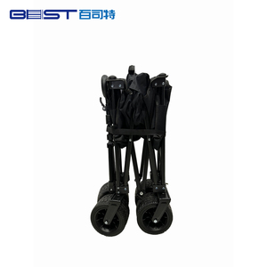 Carro de carro <span class=keywords><strong>plegable</strong></span> de acero inoxidable de cuatro ruedas Plataforma <span class=keywords><strong>plegable</strong></span> personalizable OEM para bebés y niños <span class=keywords><strong>Carrito</strong></span> de carro - Product Image 6