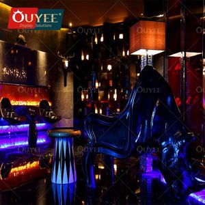 Muebles de Bar Ouyee \/ Nightclub \/ KTV \/ Night Club \/LED Cube Table KTV Furniture Sofá Venta al por mayor Hookah Lounge Furniture - Product Image 3