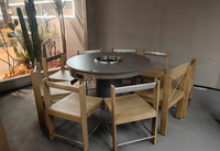 Mobilier de restaurant personnalisé ensemble table et chaises en bois au design contemporain de bonne qualité