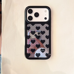 Coque de téléphone anti-chute avec motif cœur miroir mignon et arrondi, compatible avec iPhone 17/16/15/14 Pro Max 15Plus - Product Image 2