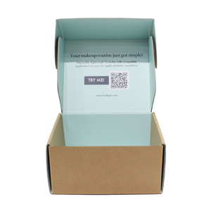 Boîtes d'expédition en carton ondulé avec logo de marque personnalisé, emballage durable et recyclable pour cosmétiques, perruques, cadeaux, envoi postal - Product Image 1